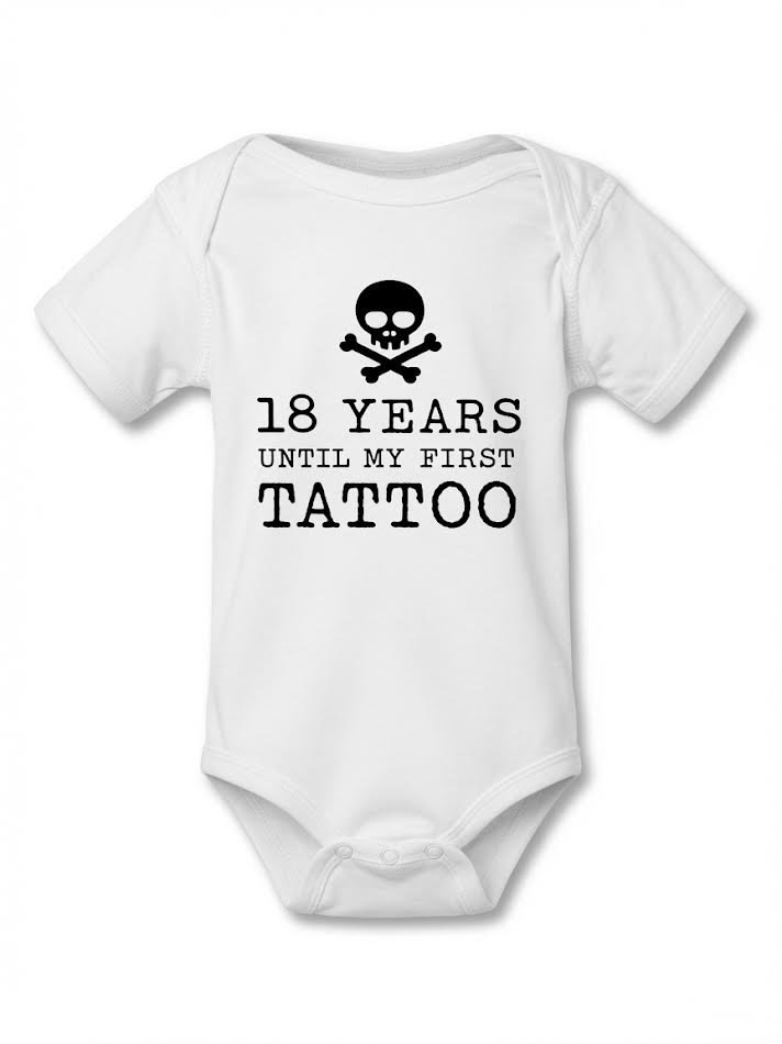 Funny Tattoo Baby Bodysuit
