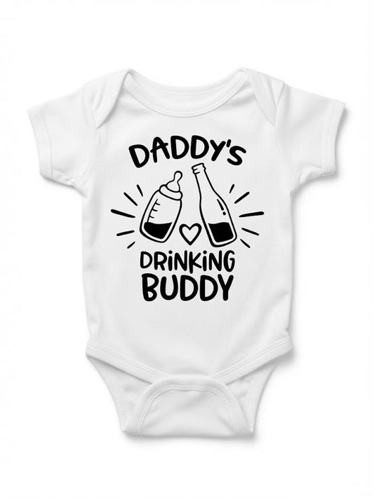 Daddy's Drinking Buddy Baby Onesie
