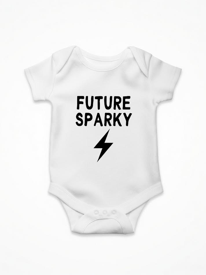 Future Sparky Baby Onesie